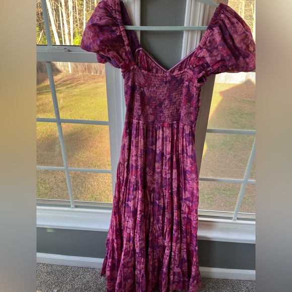 Free People Floral Pink Maxi Dress - Picture 8 of 8